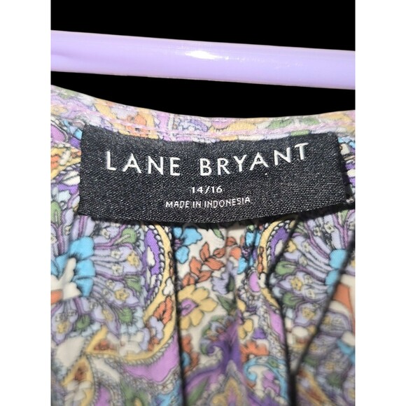 LANE BRYANT  WOMENS FLORAL TOP 14/16 - Picture 3 of 4
